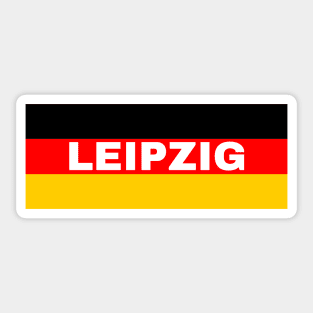 Leipzig City in German Flag Sticker